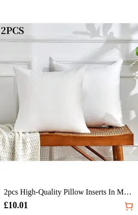2pcs High-Quality Pillow Inserts...
