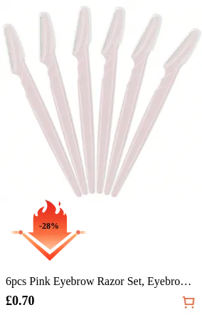 6pcs Pink Eyebrow Razor Set...