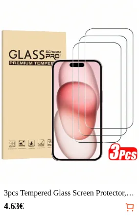 3pcs Tempered Glass Screen...