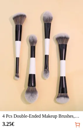 4 Pcs Double-Ended Makeup Brushes...