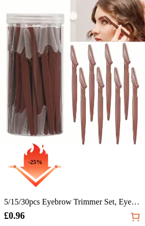 5/15/30pcs Eyebrow Trimmer Set...