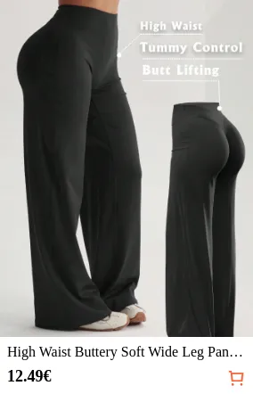 High Waist Buttery Soft Wide Leg...