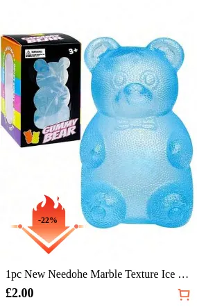 1pc New Needohe Marble Texture Ice Cubes Mochi Stress Relief Toy,Squishy Adult Stress Relieving Toys-Nedo Squishy Toys,Noodoh Squishies,Needo Squeeze Ice Cubes,Perfect Gift - Birthday Gift - Holiday Gift - Christmas Gift,(The Product Packaging Does Not Include Paper Boxes, And The Style Is Random)