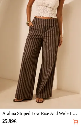 Aralina Striped Low Rise And Wide...