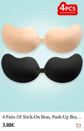 4 Pairs Of Stick-On Bras Push-Up...