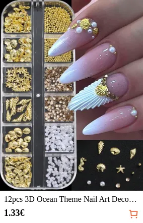 12pcs 3D Ocean Theme Nail Art...