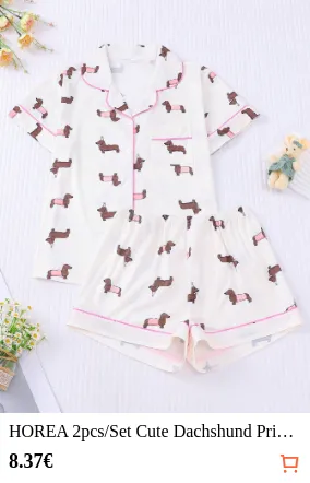 HOREA 2pcs/Set Cute Dachshund...