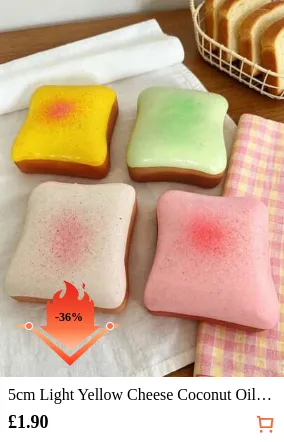 5cm Light Yellow Cheese Coconut Oil Cream Cheese Soft Squishy Toy - Creamy Dough Texture With Cream Filling, Silent Squeeze Stress Relief Toy, Suitable For Office Desk Focus And Mindful Break - 2026 Popular Sensory Fidget