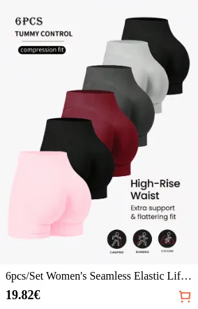6pcs/Set Women s Seamless Elastic...