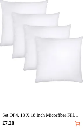 Set Of 4 18 X 18 Inch Micorfiber...