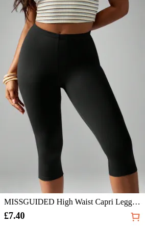MISSGUIDED High Waist Capri...