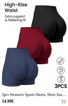 3pcs Women s Sports Shorts Short...