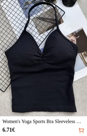 Women s Yoga Sports Bra Sleeveless...