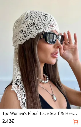 1pc Women s Floral Lace Scarf &...