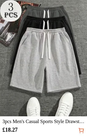 3pcs Men s Casual Sports Style...
