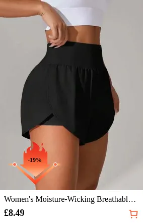 Women's Moisture-Wicking Breathable Sports Shorts, Summer Black