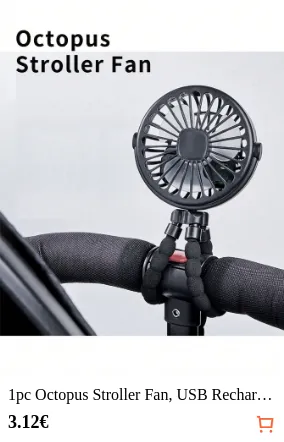 1pc Octopus Stroller Fan USB...