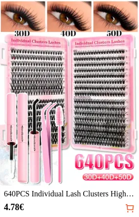 640PCS Individual Lash Clusters...