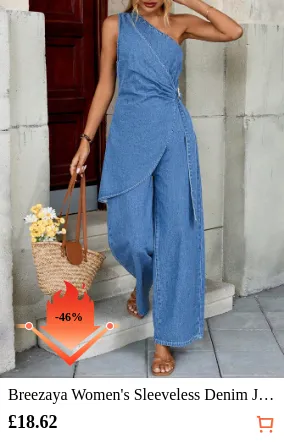 Breezaya Women s Sleeveless Denim...