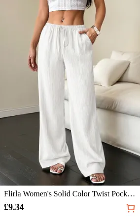 Flirla Women s Solid Color Twist...