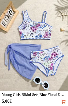 Young Girls Bikini Sets Blue...