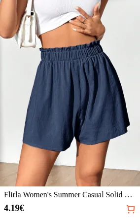 Flirla Women s Summer Casual Solid...