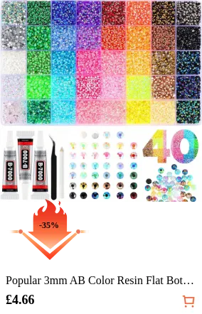 Popular 3mm AB Color Resin Flat...