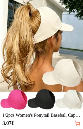 1/2pcs Women s Ponytail Baseball...