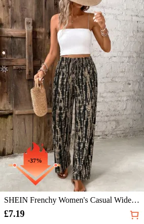 SHEIN Frenchy Women s Casual Wide...