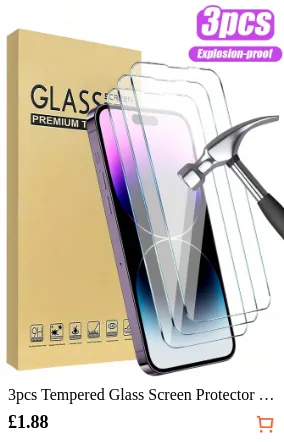 3pcs Tempered Glass Screen...