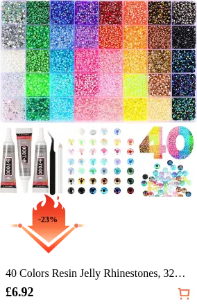 40 Colors Resin Jelly Rhinestones...