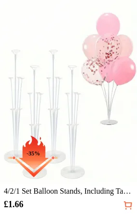 4/2/1 Set Balloon Stands Including...