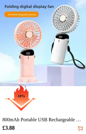 800mAh Portable USB Rechargeable...