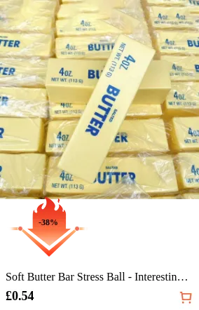Soft Butter Bar Stress Ball -...