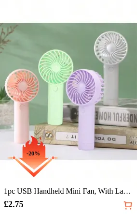 1pc USB Handheld Mini Fan With...