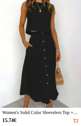 Women s Solid Color Sleeveless Top...