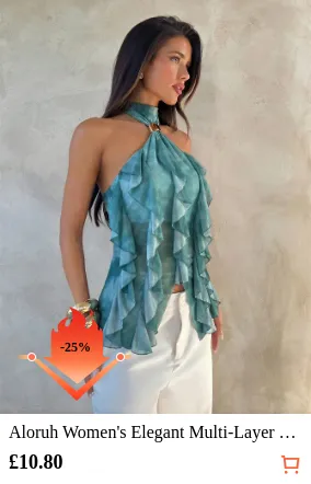 Aloruh Women s Elegant Multi-Layer...