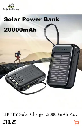 LIPETY Solar Charger 20000mAh...
