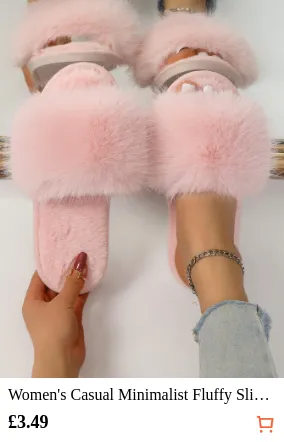 Women s Casual Minimalist Fluffy...