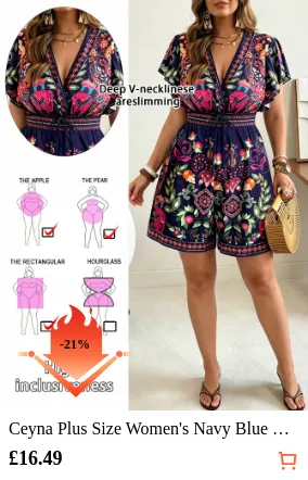 Ceyna Plus Size Women s Navy Blue...