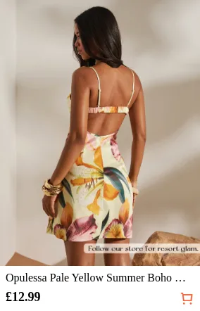 Opulessa Pale Yellow Summer Boho...