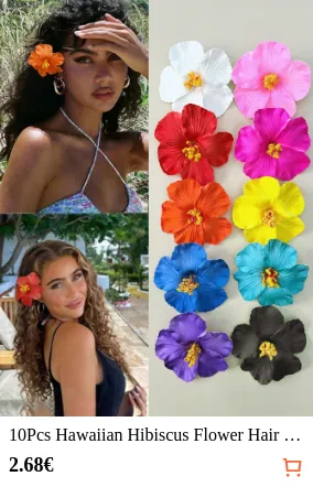 10Pcs Hawaiian Hibiscus Flower...