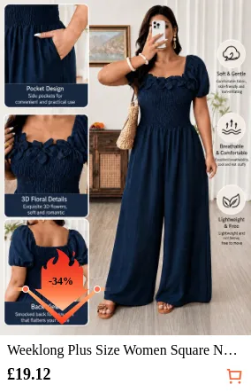 Weeklong Plus Size Women Square...