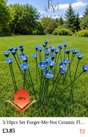 5/10pcs Set Forget-Me-Not Ceramic...