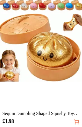 Sequin Dumpling Shaped Squishy Toy...