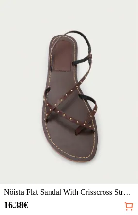 Nöista Flat Sandal With Crisscross...