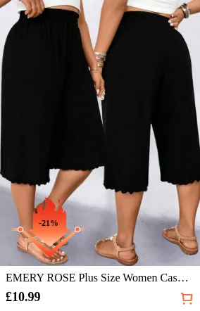 EMERY ROSE Plus Size Women Casual...