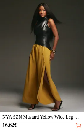 NYA SZN Mustard Yellow Wide Leg...