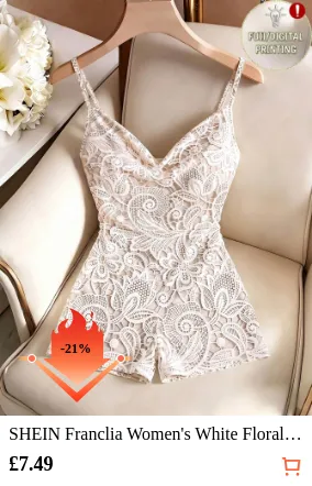 SHEIN Franclia Women s White...