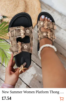 New Summer Women Platform Thong...